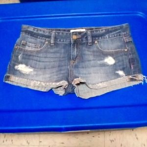 Victoria Secret Pink Distressed Jean Shorts Size 6